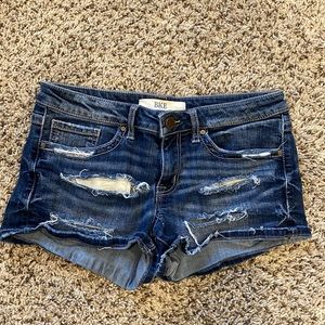 BKE denim jean shorts